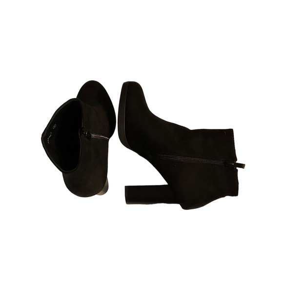 Too Moda Women’s chunky heeled ankle bootie/boot with side zipper. Size 10 - Picture 3 of 9